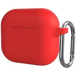 Чохол з карабіном CasePro Silicone Case для AirPods Pro 2 2022 Red