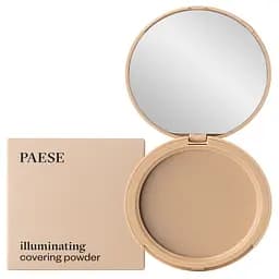 Пудра компактна Paese Illuminating Covering Powder відтінокує зі світловідбиваючими частинками відтінок 1C (Warm Beige) 9 г - мініатюра 2