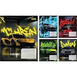 Набір зошитів 1 Вересня Fearleslly forward А5 12 аркушів у клітинку 25 шт. (768667)