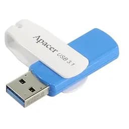 USB флеш накопичувач Apacer 64GB AH357 Blue USB 3.1 (AP64GAH357U-1) - мініатюра 4