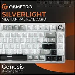 Клавіатура GamePro Genesis Silverlight MK126 USB UA Grey (MK126) - мініатюра 4