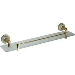 Полка стеклянная Bemeta Kera с бортиком 600 mm 144702247, Белый