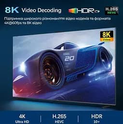 Vontar H618 2/16Gb, Смарт ТВ приставка медіаплеєр 8K HDRAndroid SmartTV Box, YouTube та фільми без реклами, налаштування Android TV у подарунок - мініатюра 11