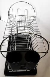 Сушарка для посуду Dish Rack WL-2605 двоярусна з піддоном та відсіком для приладів - мініатюра 5