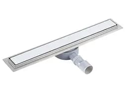 Линейный трап Qtap Scorpio Tile700 из нержавеющей стали, под плитку (поворотный сифон/сухой затвор) QTSCOTILE700