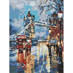 Алмазная мозаика Дождливый мечтательный Лондон ©art_selena_ua Ideyka AMO20085, 30х40 см
