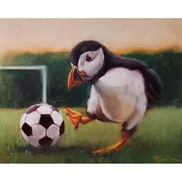Картина постер на полотні BrushMe Футбольний приятель