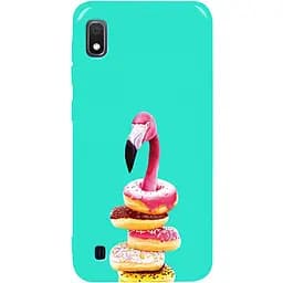 Чохол-накладка Toto Pure TPU 2 mm Print Case Samsung Galaxy A10 #35 Flamingo Donats Mint