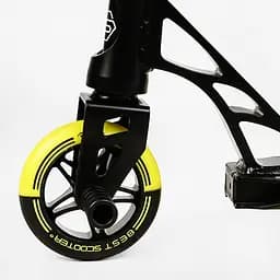 Самокат трюковий Best Scooter 55х85 см Чорно-жовтий 000231345 - мініатюра 4
