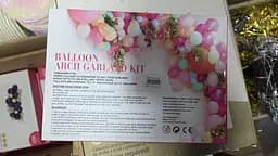 Набір для гірлянди з повітряних куль 5 м (Balloon Arch Garland Kit) — пастельна арка з куль, декор для фотозони, дня народження, - мініатюра 2