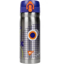 Термос Yes Erudite 350 мл, сріблястий з синім (707960)