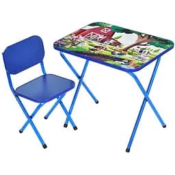 Дитячий столик складаний зі стільчиком Bambi M 5968-4 синій