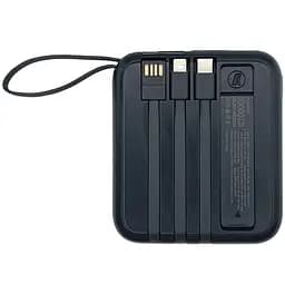 Павербанк Yoobao W1 / 10000 мАг / до 22.5 Вт / USB-C, USB-A, Micro-USB, MagSafe, Lightning / PD + QC / З кабелем / Темно-синій - мініатюра 2