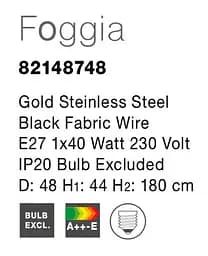 Світильник підвісний FOGGIA Nova Luce 82148748 - мініатюра 4