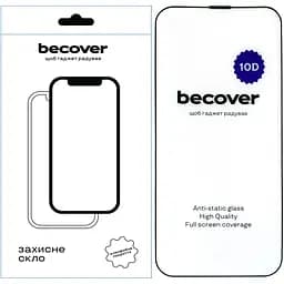 Захисне скло BeCover для Apple iPhone 13 Pro Max 10D Black (711515)