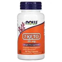 7 кето Дегидроэпиандростерон 7-KETO 25 мг 90 вегетарианских капсул Now Foods vit0002233