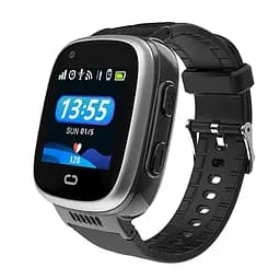 Дитячий смарт годинник Lemfo D-02 з GPS трекером, 4G SIM-картою, HD відеодзвінками, камерою, прослуховуванням та кнопкою SOS Чорний