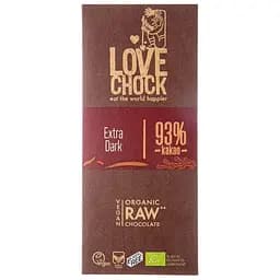 Шоколад сирий Lovechock Extra Dark органічний 93% 70 г