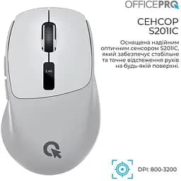 Миша OfficePro M398G Silent Click Wireless Grey [161157] - мініатюра 8