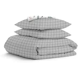 Комплект постільної білизни Cosas Grey geometry CS9 Євро сірий (CellAshgrey_FoliageBirds_200)