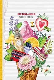 Тетрадь-словарь, 55 г, скоба, 160x235 мм, 40 листов, 19188