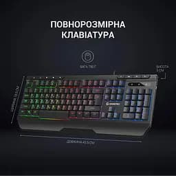 Клавіатура GamePro GK550 RGB USB Black (GK550) - мініатюра 6