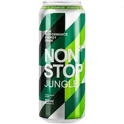 Напиток энергетический Non Stop Jungle безалкогольный сильногазированный 0.5 л ж/б