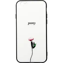 Чехол-накладка Toto Glass Fashionable Case Apple iPhone 6/6S Peon on White