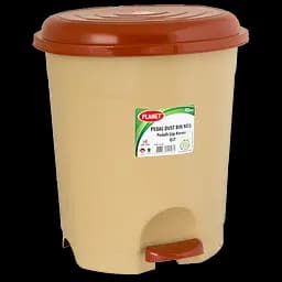 Мусорное ведро Planet №2 с педалью 6 л бежевое (UP124beige)