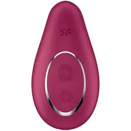 Вибратор Satisfyer Dipping Delight 9 см бордовый