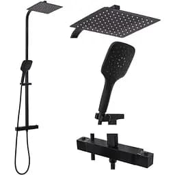 Душова система Rea Jet black mat чорний матовий REA-P9411, Чорний матовий