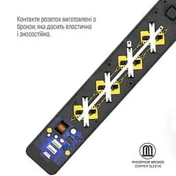 Мережевий фільтр живлення ColorWay (CW-CHE435PDB), 4 розетки/3USB 5M (CW-CHE435PDB) - мініатюра 10