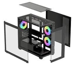 Корпус OCYPUS GAMMA C52 BK ARGB (GAMMA-C52-BKD300XX-GL) Без БП - мініатюра 6