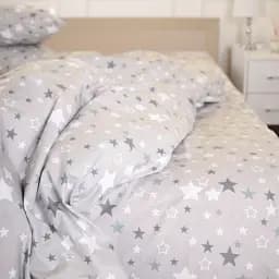 Простиня MirSon Ranforce Elite 17-0660 Gray sky 150х220 см (2200009620522)