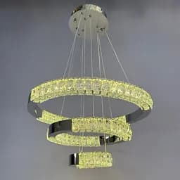 Люстра Linisoln 7968-60*40*20 CH метал, кришталь, LED, 70 Вт, висота 120-50 см, ширина 60*40*20 см - мініатюра 4