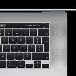 Ноутбук Apple MacBook Pro 16" з Touch Bar 32 ГБ 512 ГБ Intel Core i7 SILVER Model A2141, Seller Refurbished - мініатюра 3