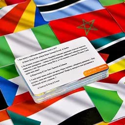 Настільна гра Країни світу Африка 31103 картки 72 шт, гральний кубик - мініатюра 8