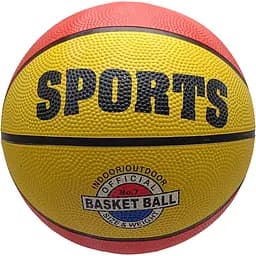 Мяч баскетбольный Bambi Extreme Motion размер №7 520 г разноцветный (BB1485(Brown-Yellow))