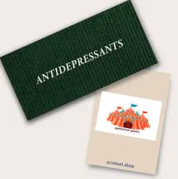 Набір 3Д стікер та конверт для грошей Cobart "Antidepressant"