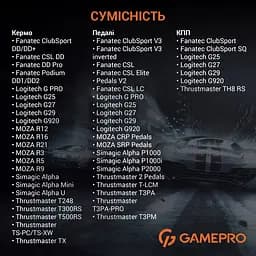 Стенд для кріплення керма, коробки передач та педалей GamePro (RS021) - мініатюра 16