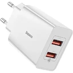 Зарядне швидке Baseus Speed Quick Charger 2USB 30W QC PD CCFS-E02
