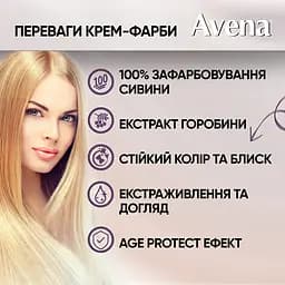 Cтійка крем-фарба для волосся Avena Rich Color Чорний 053  - мініатюра 7