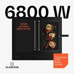 Витяжка та індукційна ваильна поверхня Klarstein Chef-Fusion DownAir System (10045303) - мініатюра 2