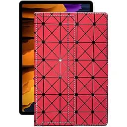 Чохол StatusCASE з екошкіри для планшету Samsung Galaxy Tab S7 Plus Червоний ромб