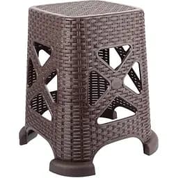 Табурет Violet House Ротанг, коричневий, 40х36х36 см (0734 Роттанг Brown)