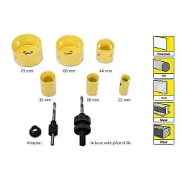 Набір свердел корончастих Trotec HSS Bi-metal Set (DAS302826) - мініатюра 4