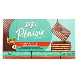 Вафли Gastone Lagо Plaisir Milk-Latte с молочным кремом и лесным орехом, 190 г (756008)