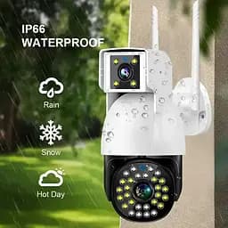 Бездротова камера Grant Dual Camera P12 Wi-Fi IP 360/90 V380PRO 3+3.0mp Поворотна вулиця з датчиком руху - мініатюра 3