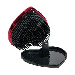 Розплутуюча компактна масажна щітка для вологого волосся Titania в формі серця, червоний (1779 BOX)