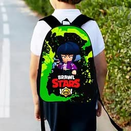 Рюкзак детский бравл старс 34х27см, городской ранец для мальчика с принтом (00398)